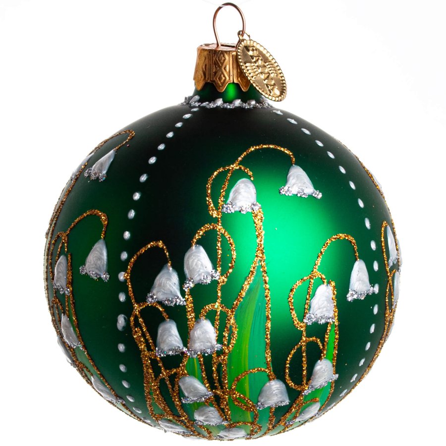 KUGLE LILJEKONVAL 8 CM GRN MAT