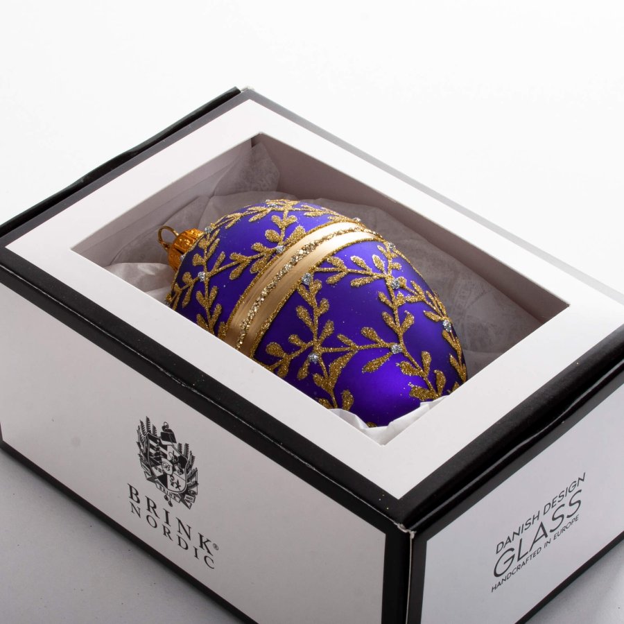 G DIAMANT 10 CM LILLA GULDFARVET