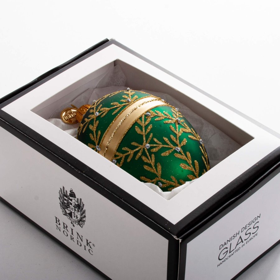 G DIAMANT 10 CM GRN GULDFARVET