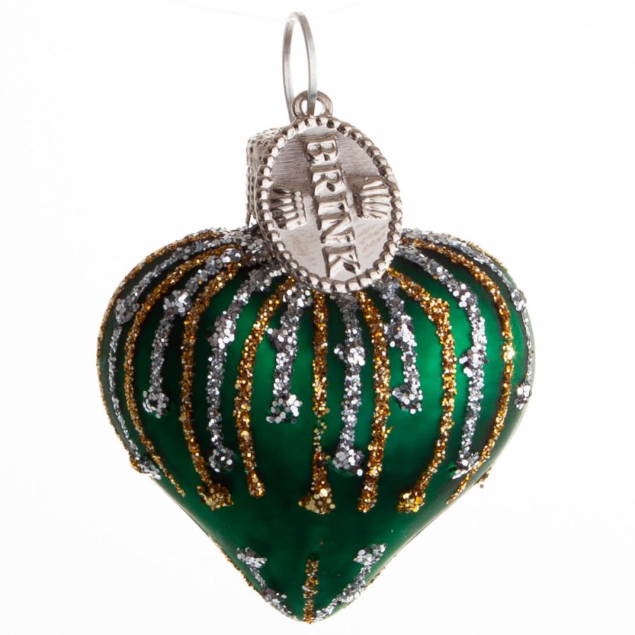 HJERTE MUM 4 CM SMARAGD MAT