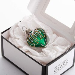 HJERTE MUM 4 CM SMARAGD MAT