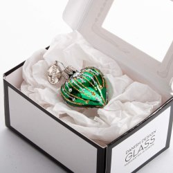 HJERTE MUM 4 CM SMARAGD GRN BLANK