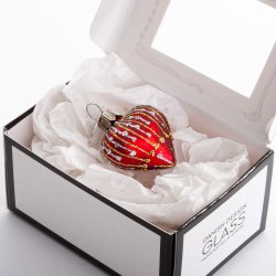 HJERTE MUM 4 CM GRANAT MAT