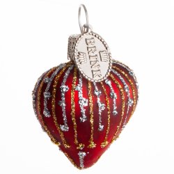 HJERTE MUM 4 CM GRANAT MAT