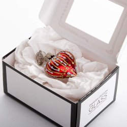 HJERTE MUM 4 CM GRANAT BLANK