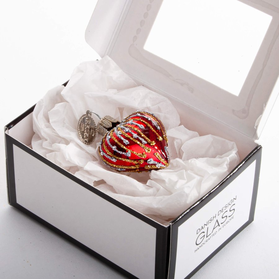 HJERTE MUM 4 CM GRANAT BLANK