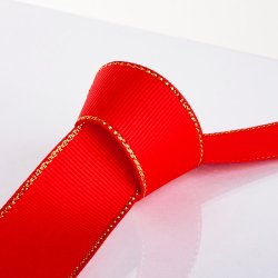 BND GROSGRAIN 25 MM X 2,5 M RDT GULDFARVET