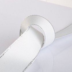 BND GROSGRAIN 25 MM X 2,5 M GRT SLVFARVET
