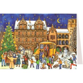 JULEKALENDER POSTKORT 606