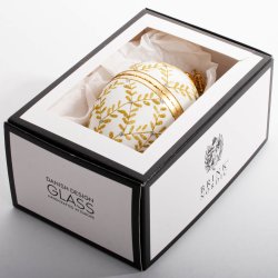 G DIAMANT 10 CM HVID GULDFARVET